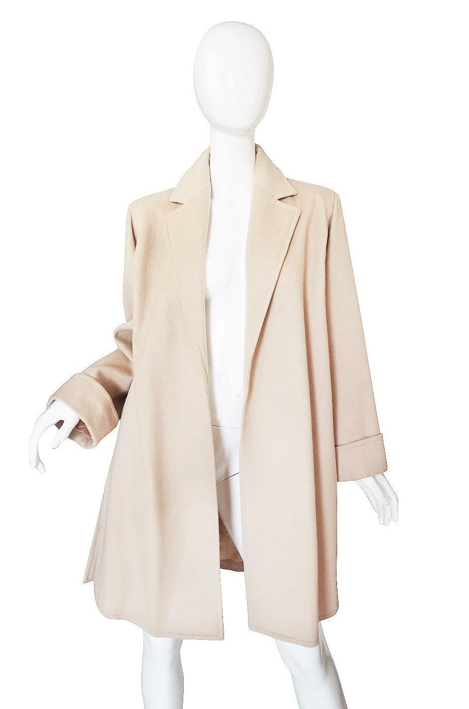 1970s Yves Saint Laurent Cream Coat