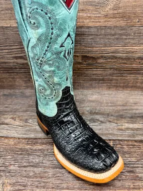 9039350 Women's Stampede Caiman Print Square Toe Western Boots by Ferrini
