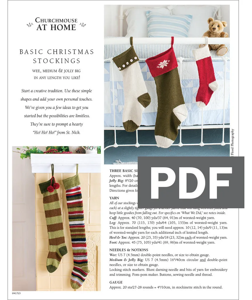 Basic Christmas Stocking: Colorwork Version Using Rowan Big Wool