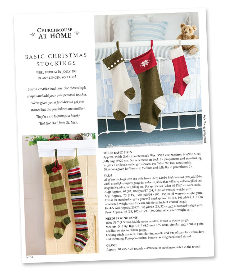 Basic Christmas Stocking: Colorwork Version Using Rowan Big Wool