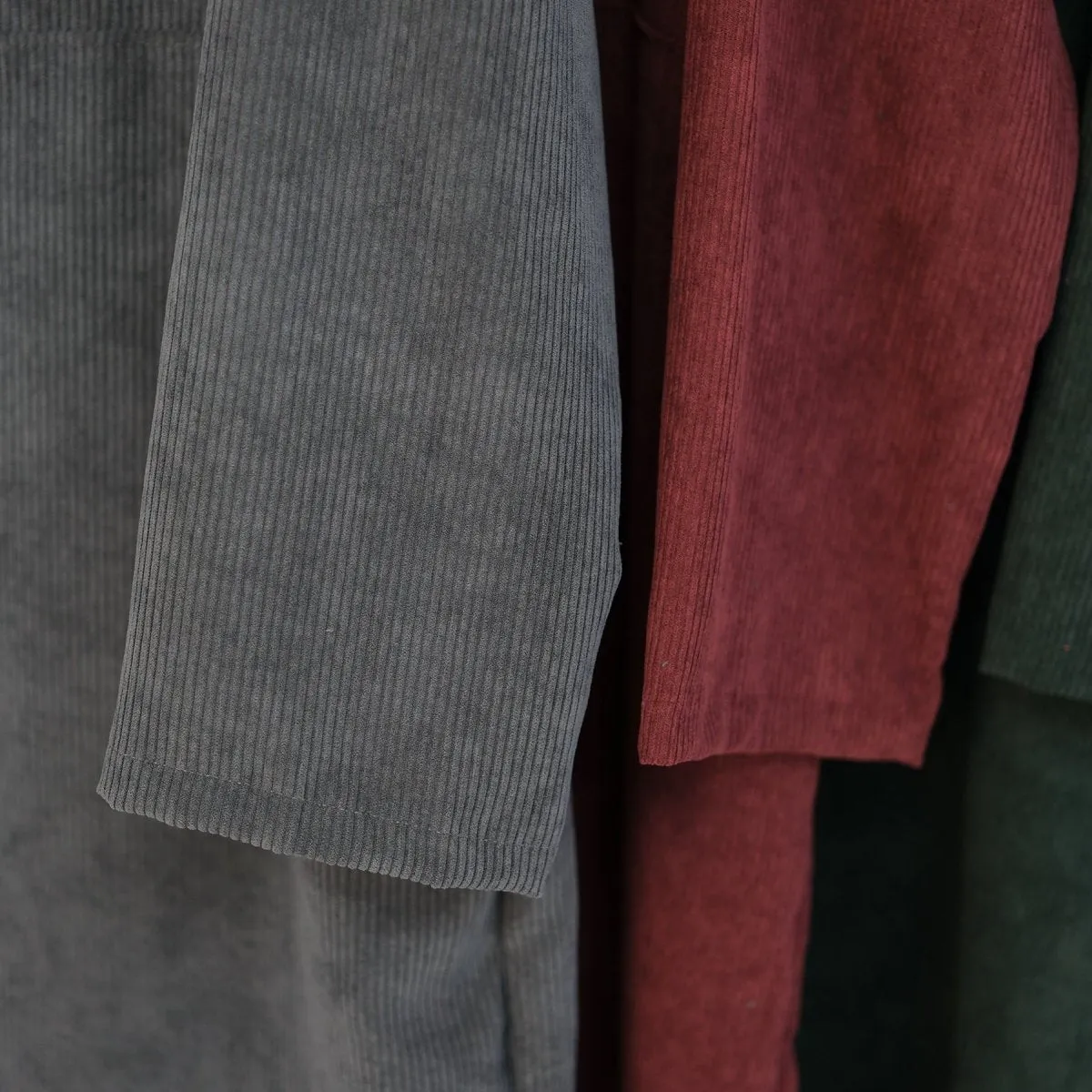 Casual Corduroy Hoodie Abaya (MA110)