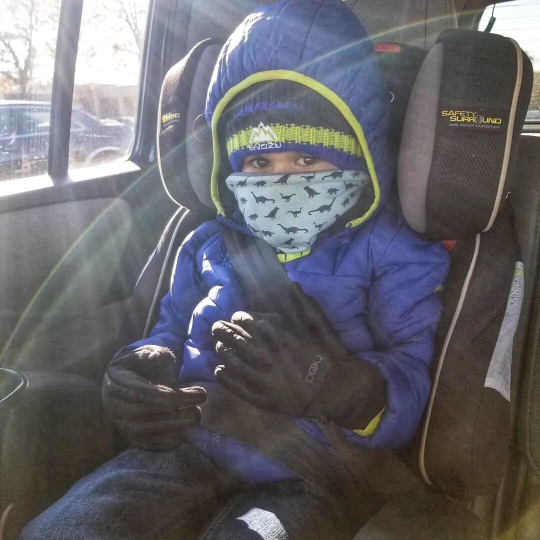 Child's Handmade Neck Warmer Dots on Yellow