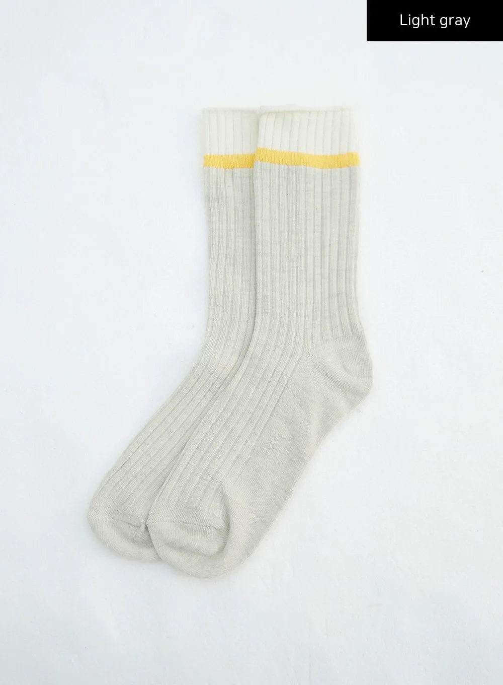 Color Block Knit Socks IN316