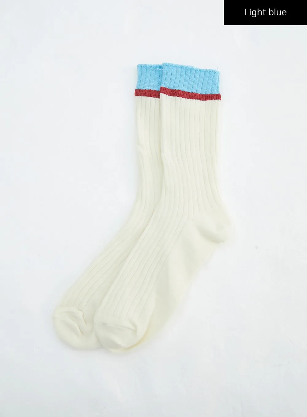Color Block Knit Socks IN316