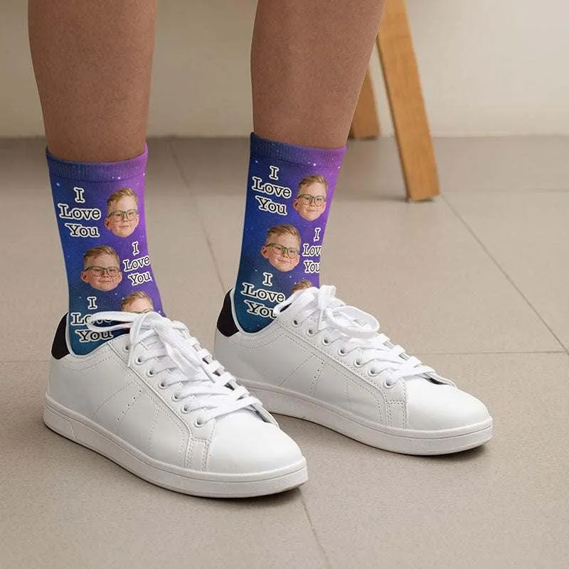 Custom Photo Face Socks