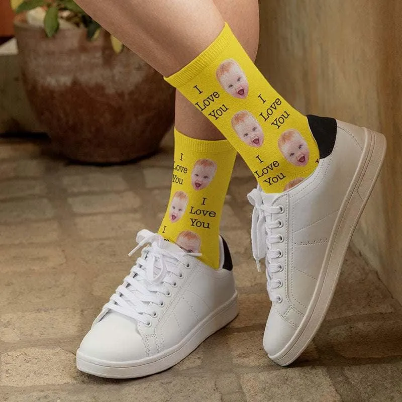 Custom Photo Face Socks