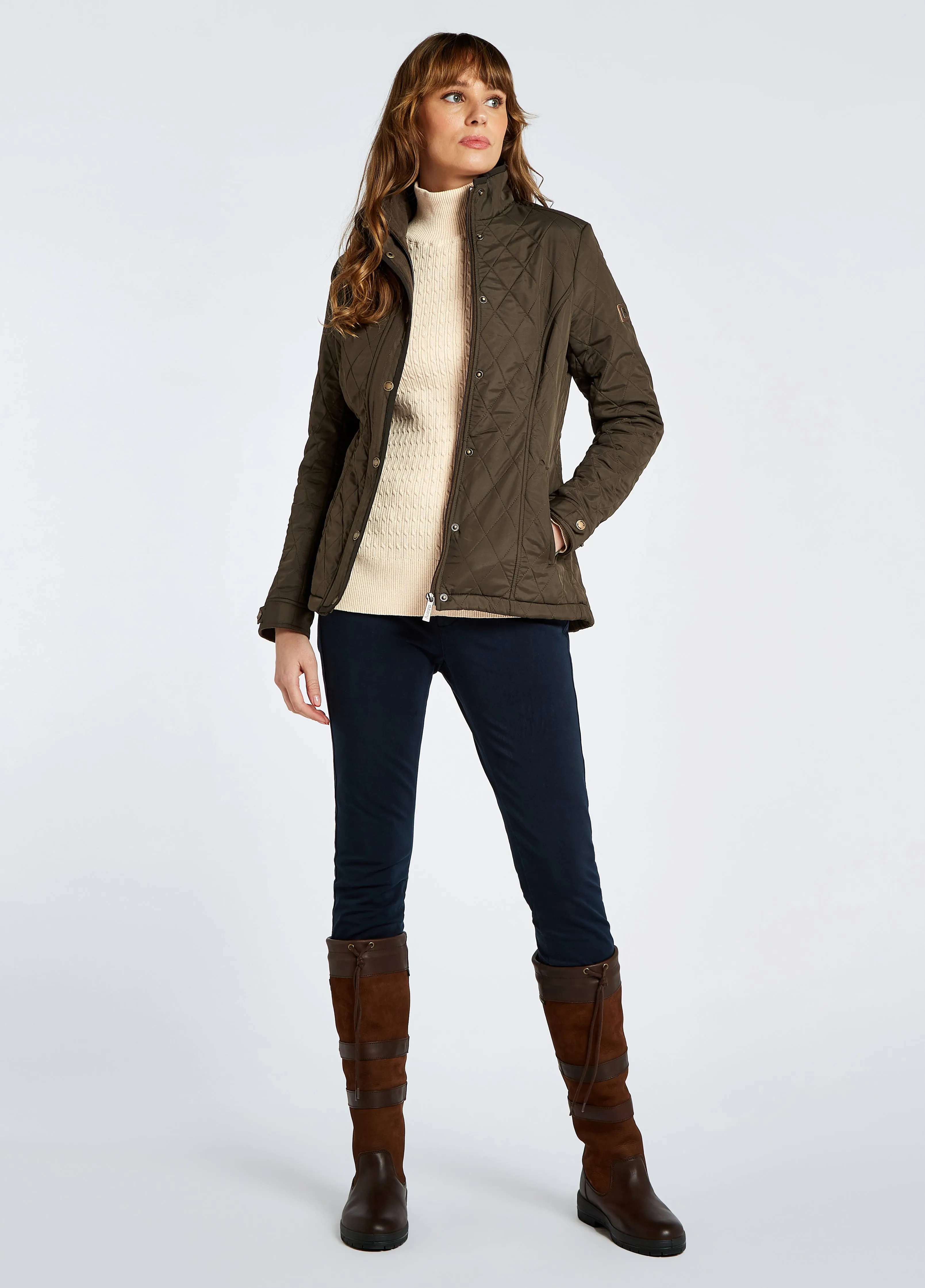 Dubarry Camlodge Ladies Quilted Jacket, olivengrøn
