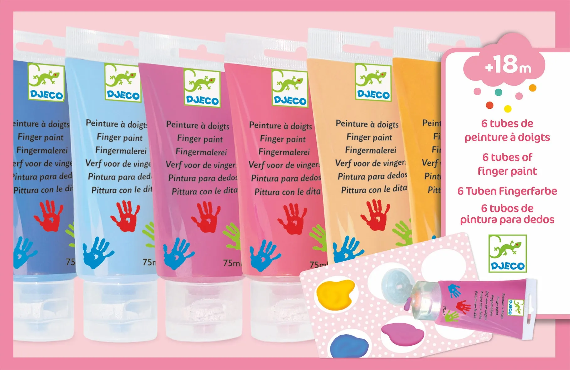 Finger Paint Tubes - Sweet Colors
