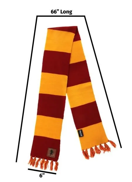 Gryffindor Patch Striped Scarf
