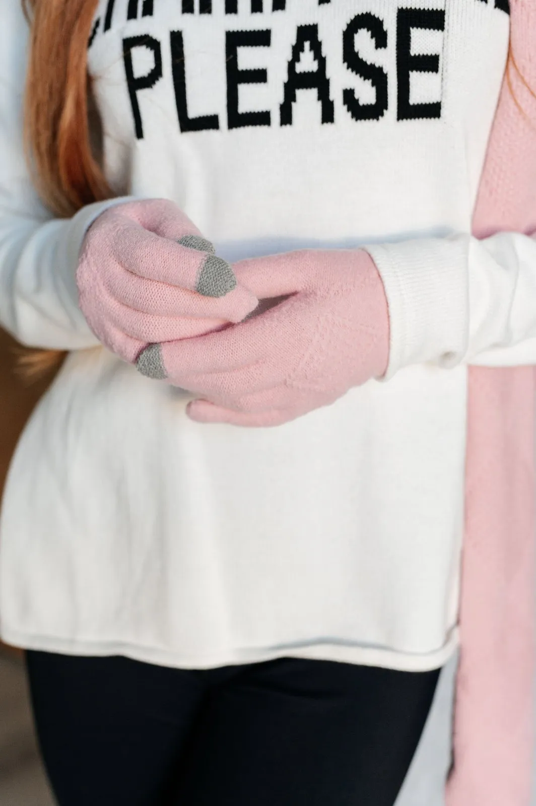 Jane Frost Beanie, Glove & Scarf Set in Pink