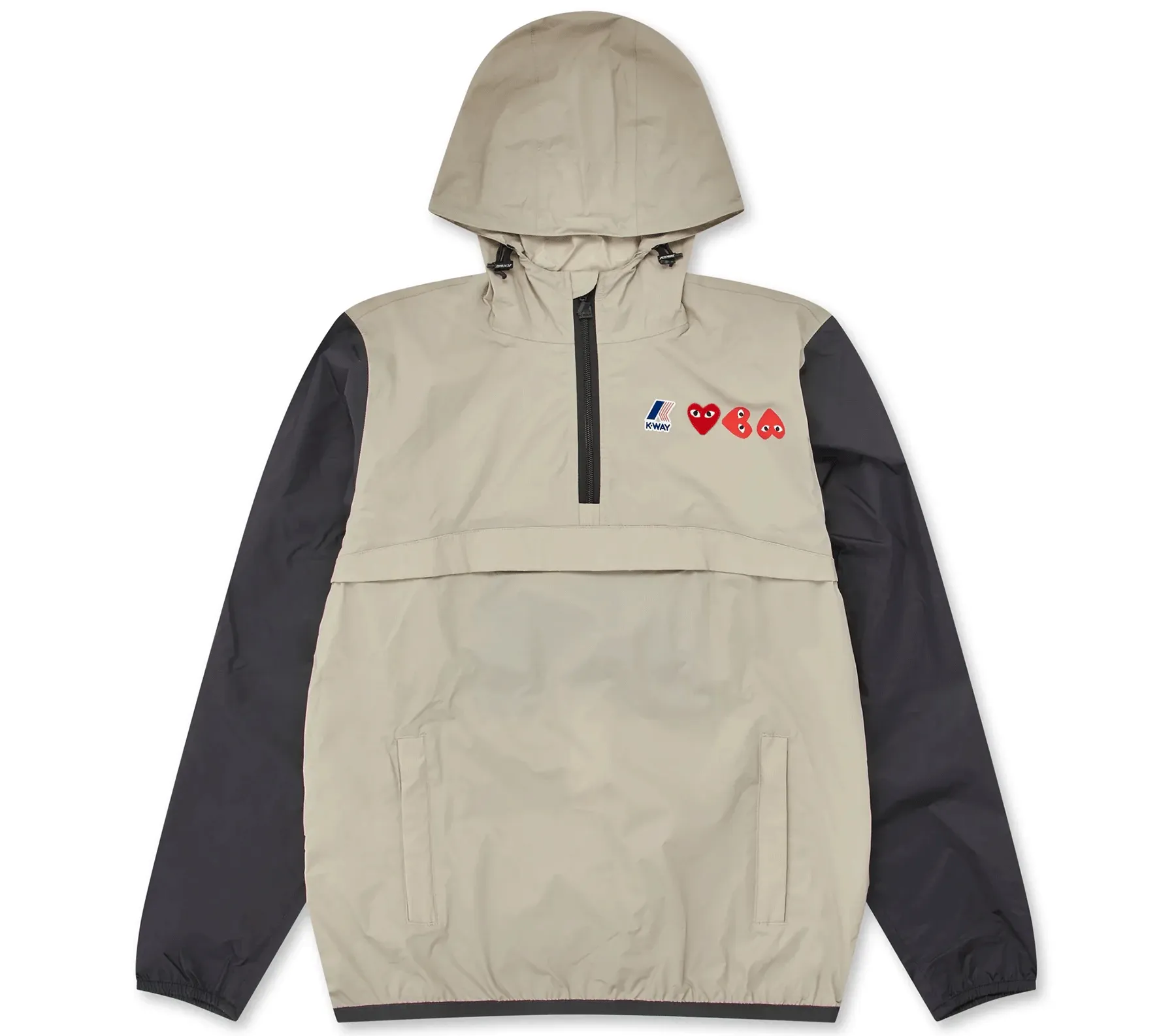K-Way Bi Color Half Zipped Hoodie
