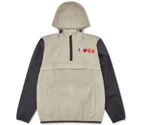 K-Way Bi Color Half Zipped Hoodie