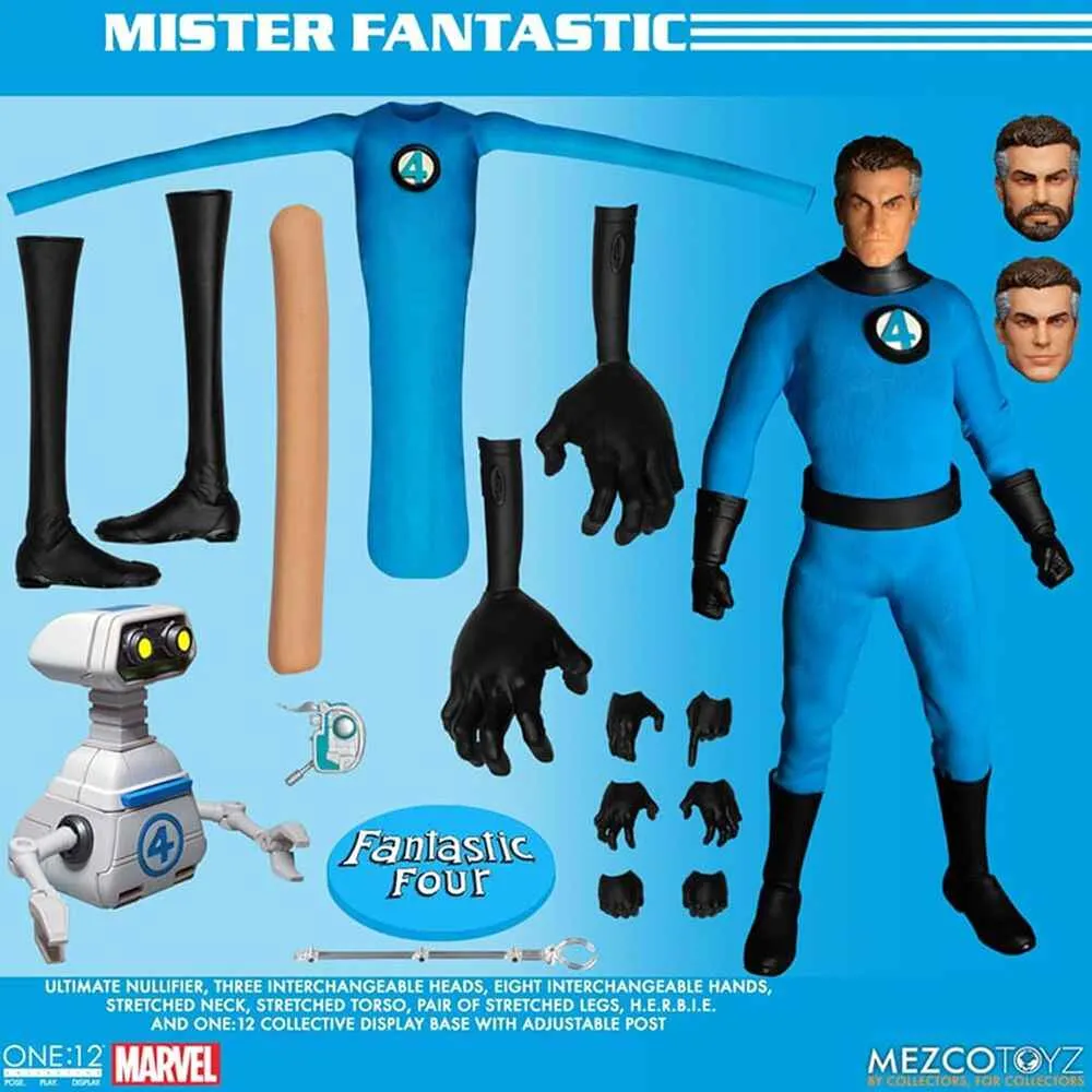 Marvel One-12 Collective Fantastic Four 4-Pack Deluxe Steel Boxed Set 6 Inch Action Figure