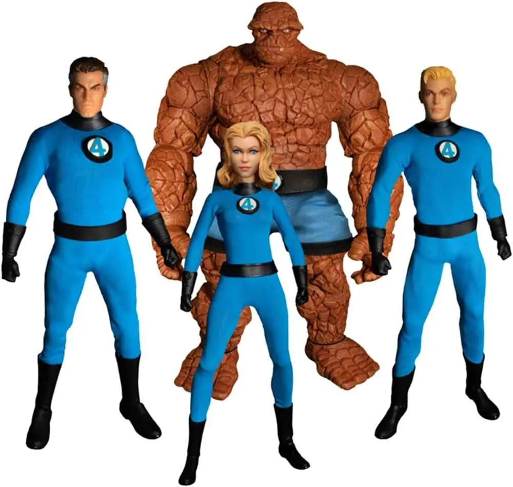 Marvel One-12 Collective Fantastic Four 4-Pack Deluxe Steel Boxed Set 6 Inch Action Figure