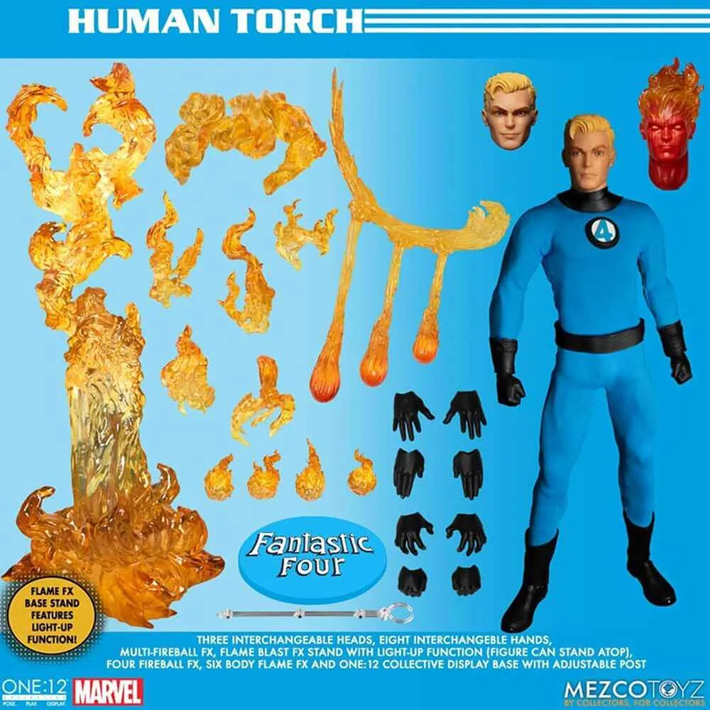 Marvel One-12 Collective Fantastic Four 4-Pack Deluxe Steel Boxed Set 6 Inch Action Figure