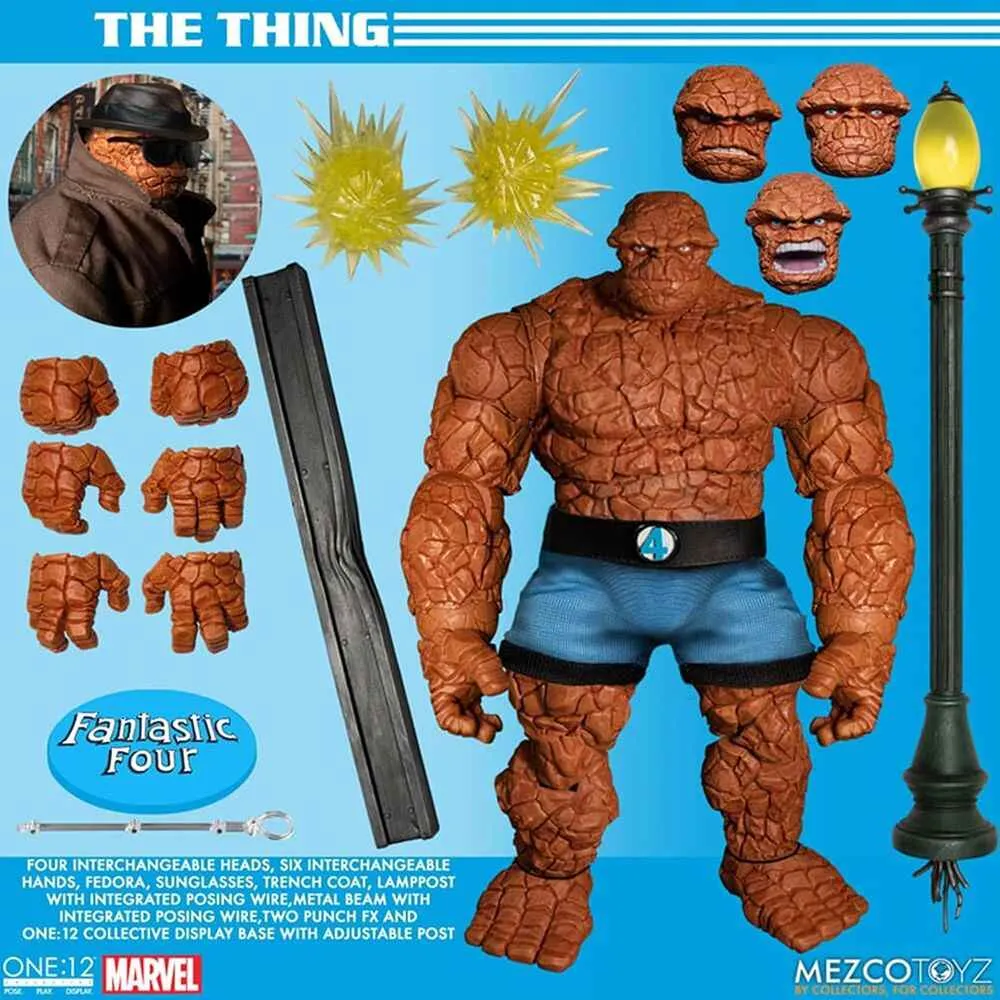Marvel One-12 Collective Fantastic Four 4-Pack Deluxe Steel Boxed Set 6 Inch Action Figure
