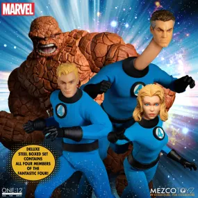 Mezco One 12 Marvel Fantastic Four Deluxe Steel Boxed Set Action Figure