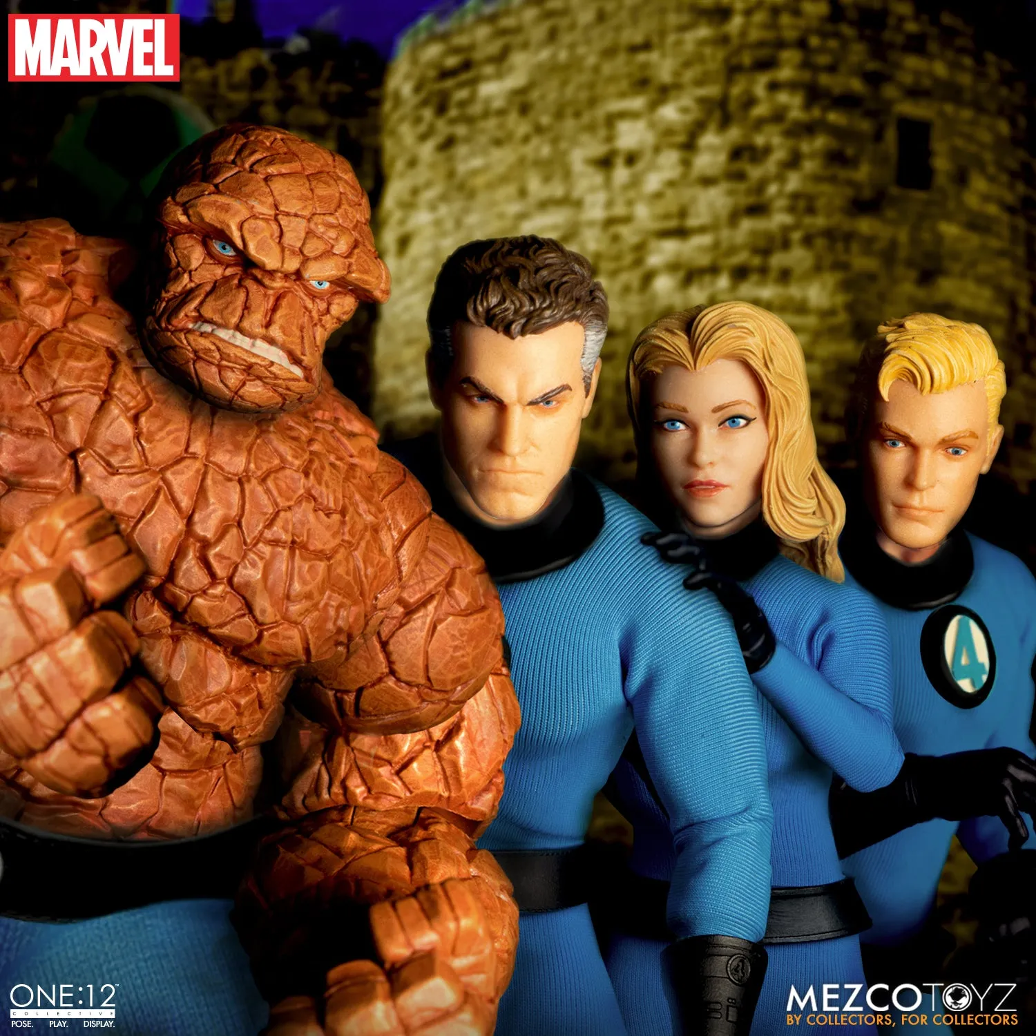 Mezco One 12 Marvel Fantastic Four Deluxe Steel Boxed Set Action Figure