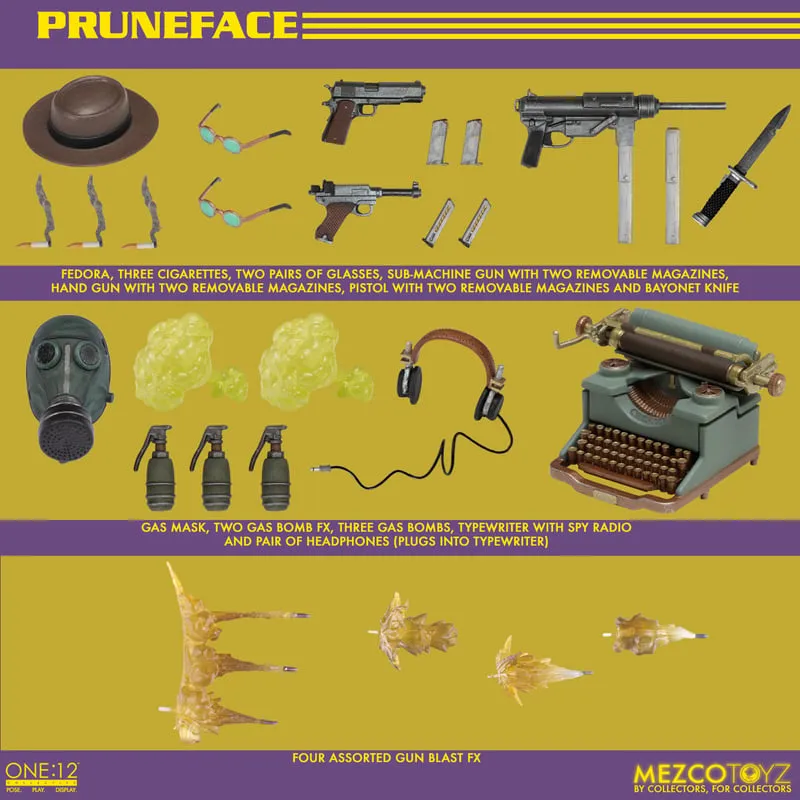 MEZCO One:12 Collective Dick Tracy Pruneface