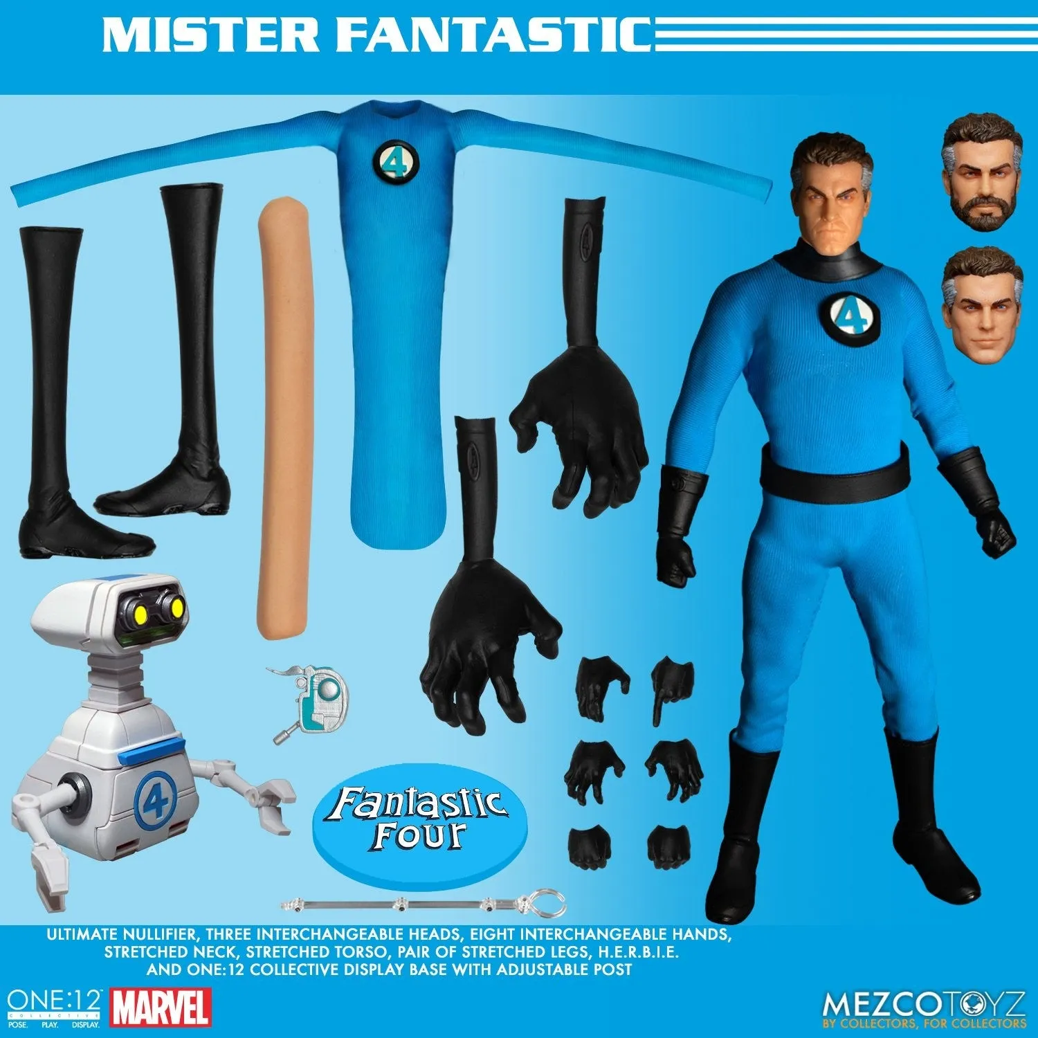 MEZCO One:12 Collective - Fantastic Four Deluxe Steel Boxed Set (4 Pack)