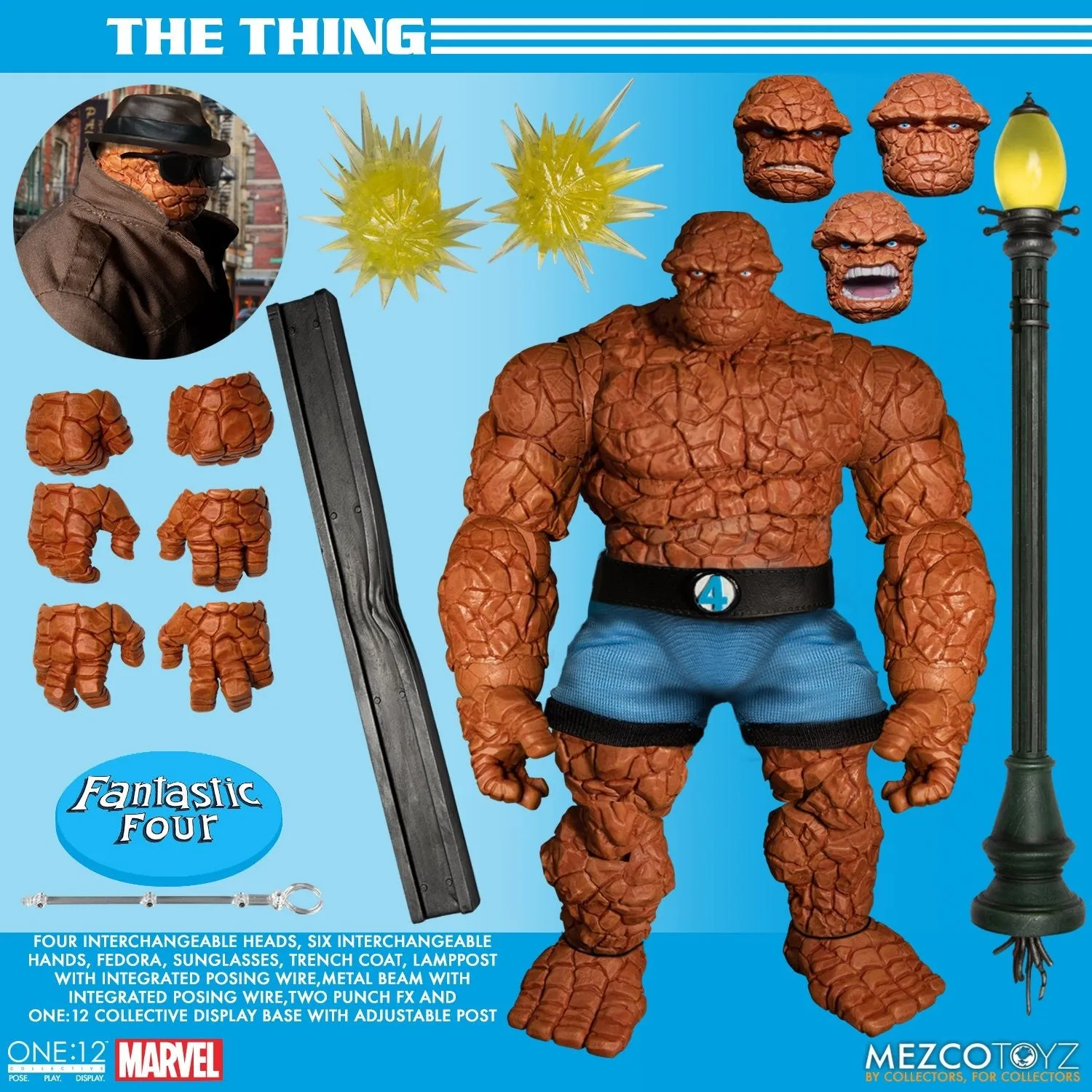 MEZCO One:12 Collective - Fantastic Four Deluxe Steel Boxed Set (4 Pack)