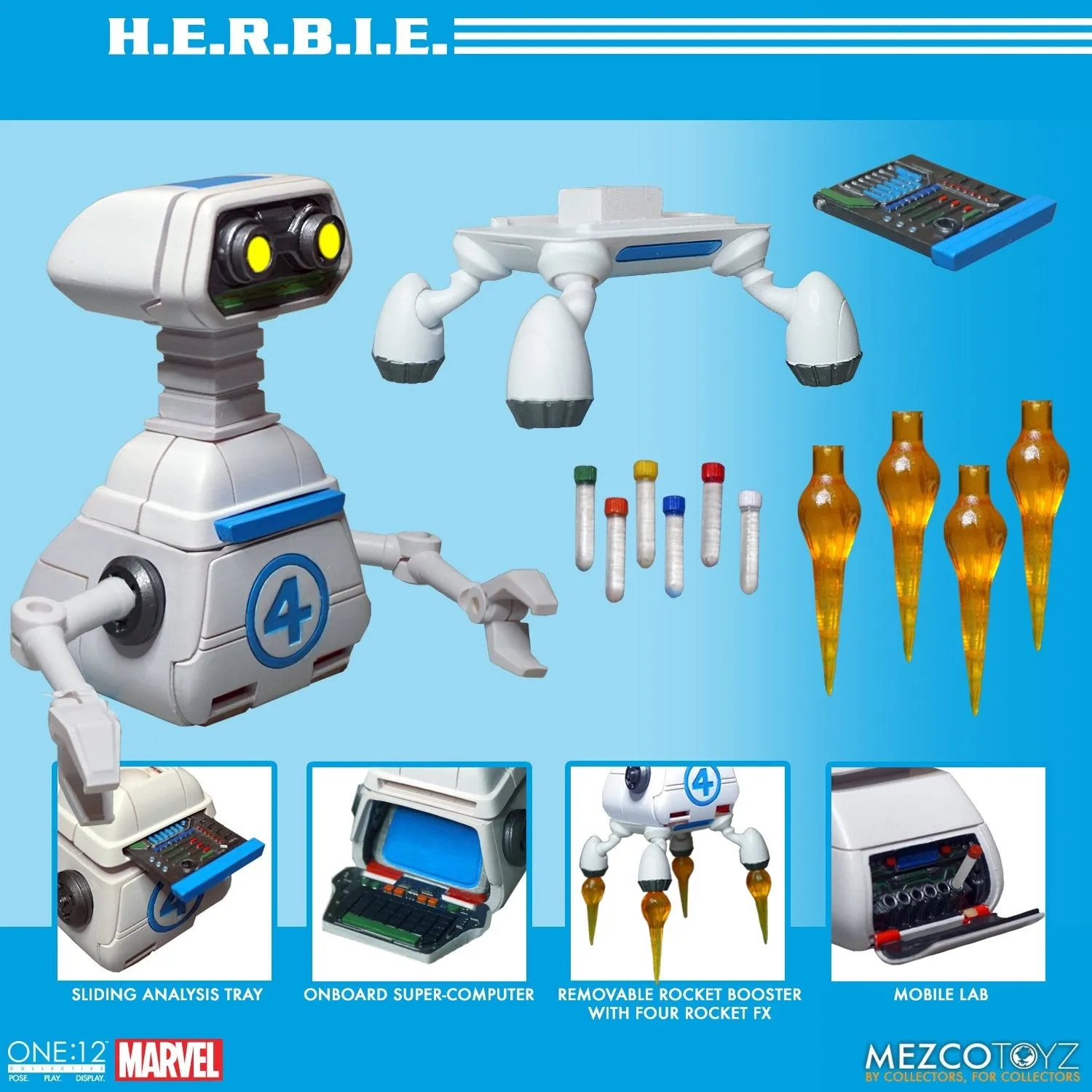 MEZCO One:12 Collective - Fantastic Four Deluxe Steel Boxed Set (4 Pack)