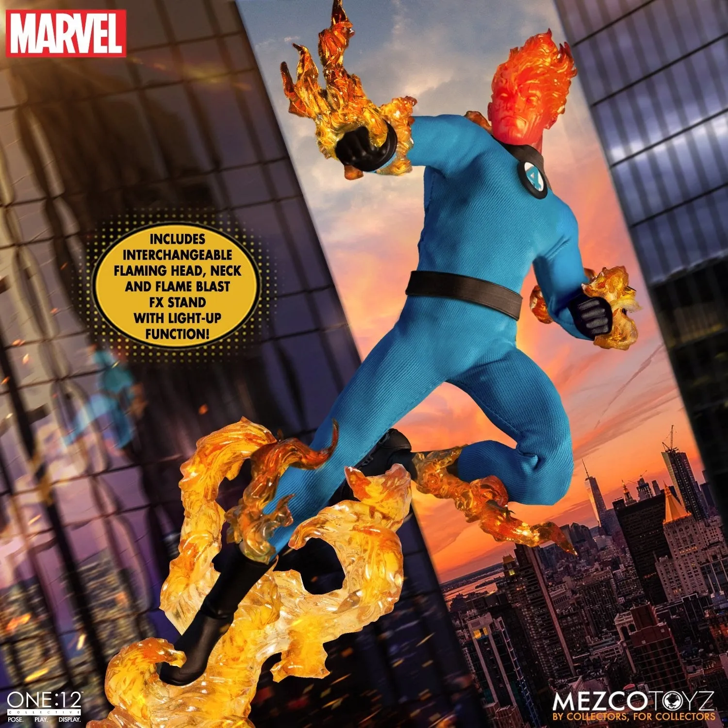 MEZCO One:12 Collective - Fantastic Four Deluxe Steel Boxed Set (4 Pack)