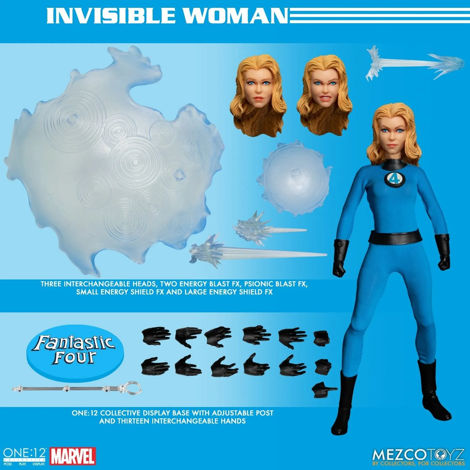 MEZCO One:12 Collective - Fantastic Four Deluxe Steel Boxed Set (4 Pack)