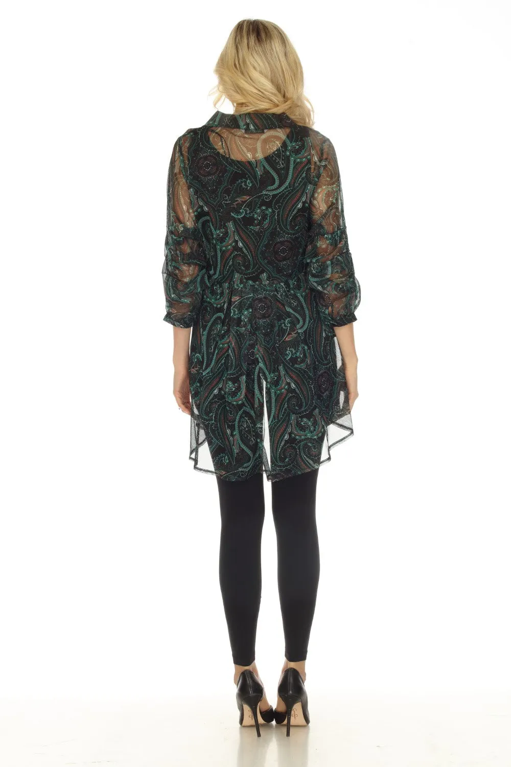 New Label Blouse 88894 Green/Black