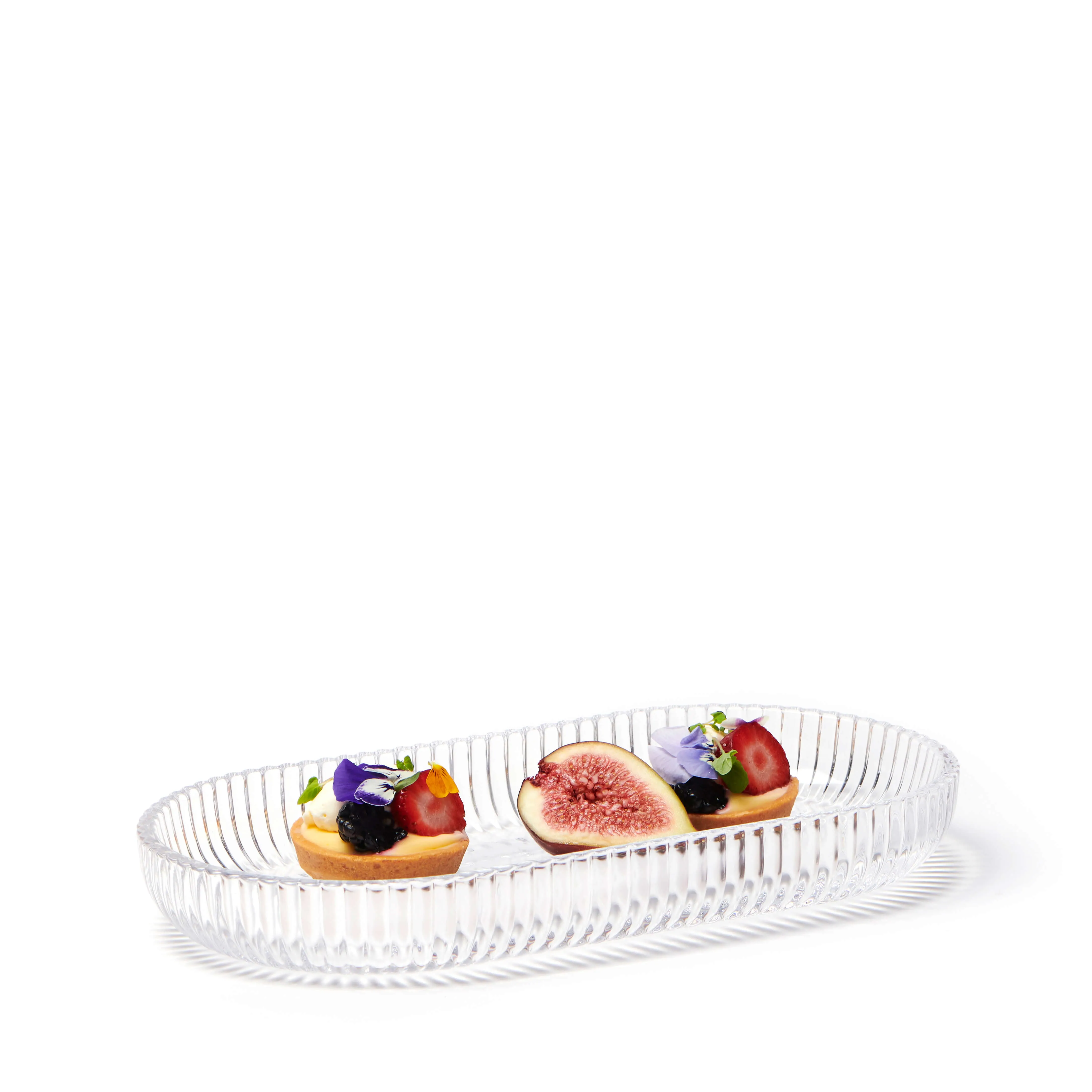 Ogin Glass Oval Platter 28 x 15cm