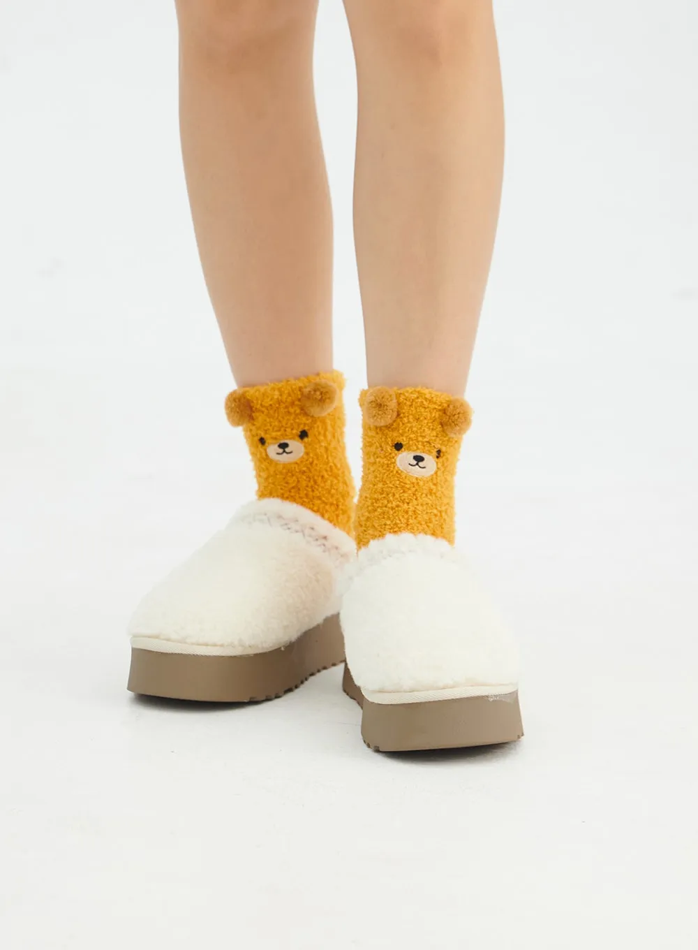 Plush Bear Socks IN316