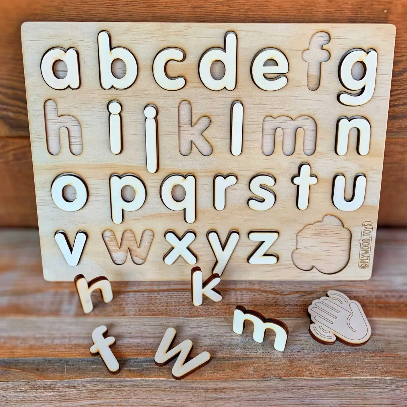Plywood Double Sided Letter Board Puzzle