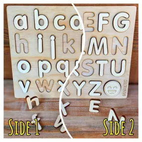 Plywood Double Sided Letter Board Puzzle