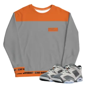 Retro 6 Low PSG Cement Grey Sweater