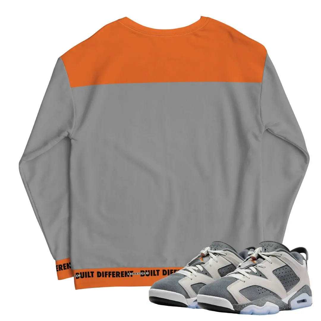 Retro 6 Low PSG Cement Grey Sweater