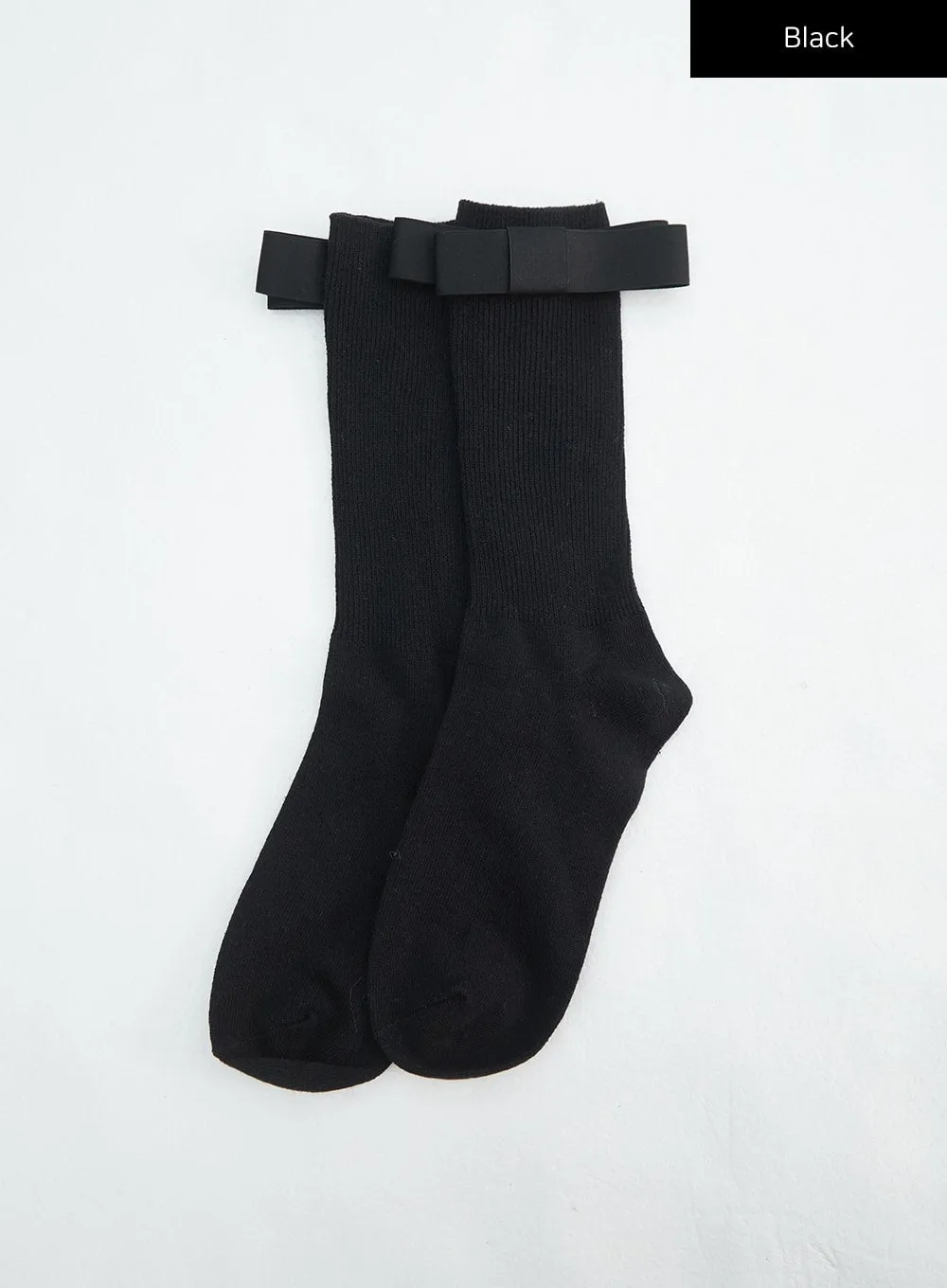 Ribbed Ribbon Socks IN316
