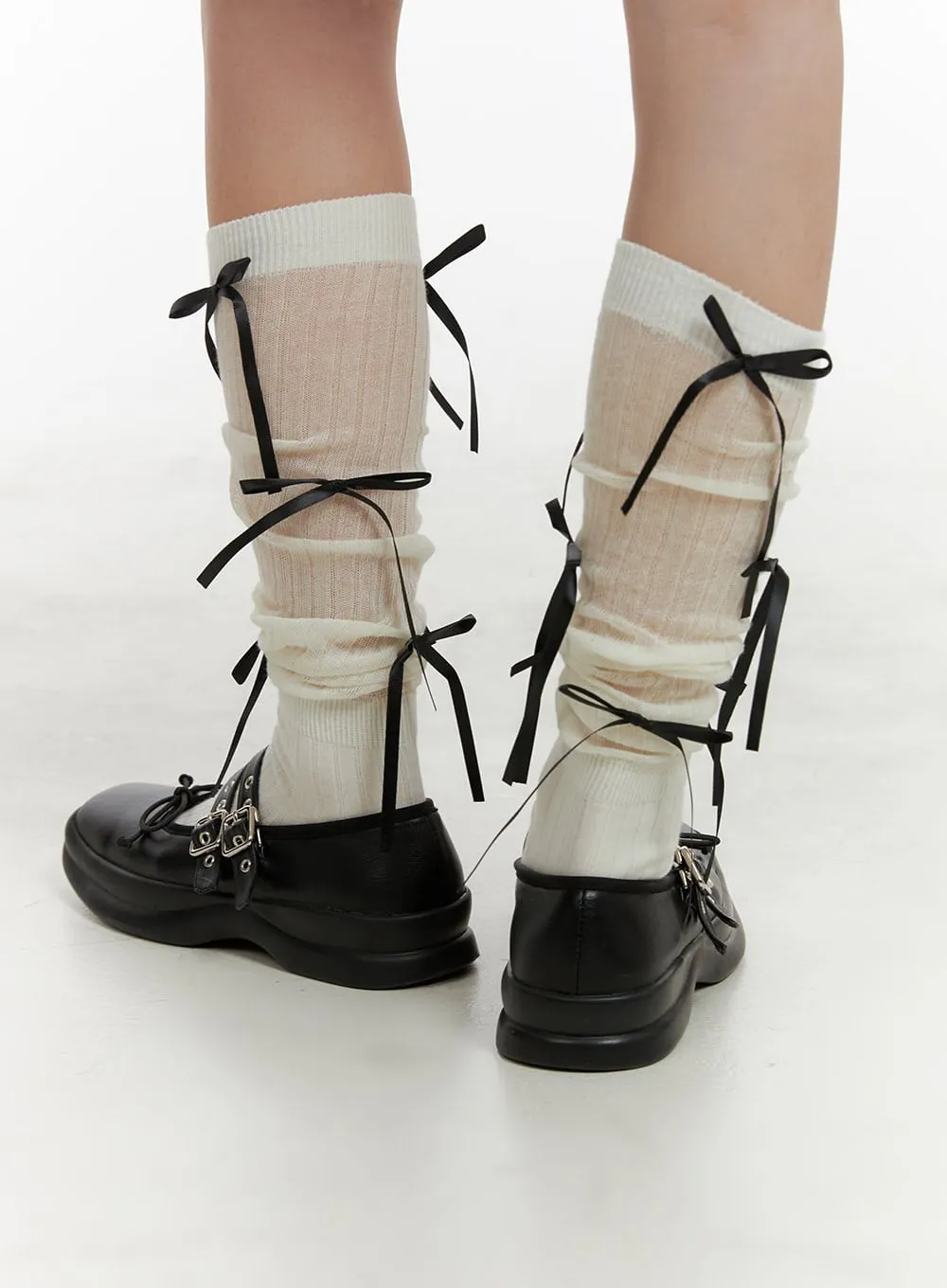 Sheer Ribbon Socks OA425