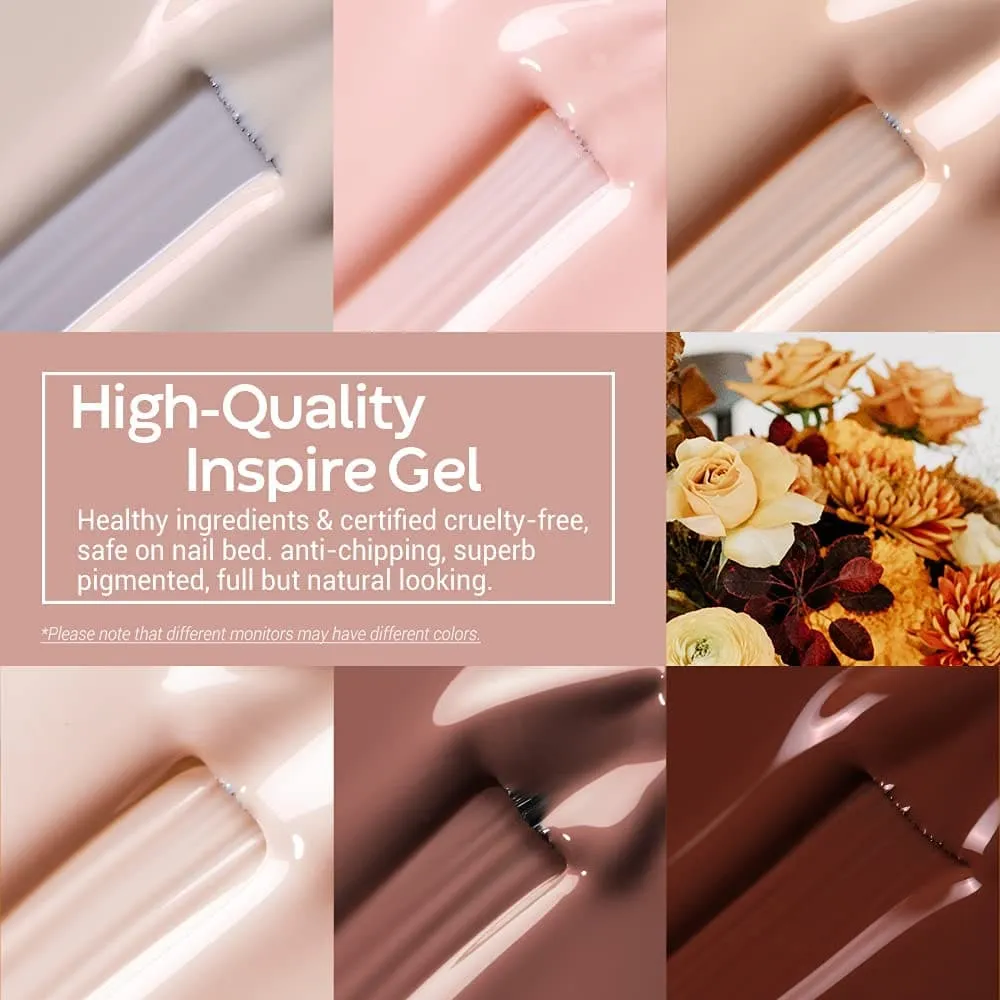 Skin Tones- 6Pcs Inspire Gel Set 7ml【US/EU/AU ONLY】
