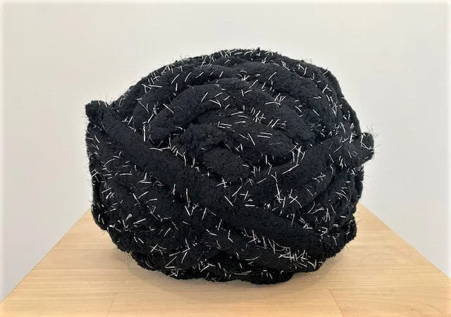 Sparkly chenille yarn