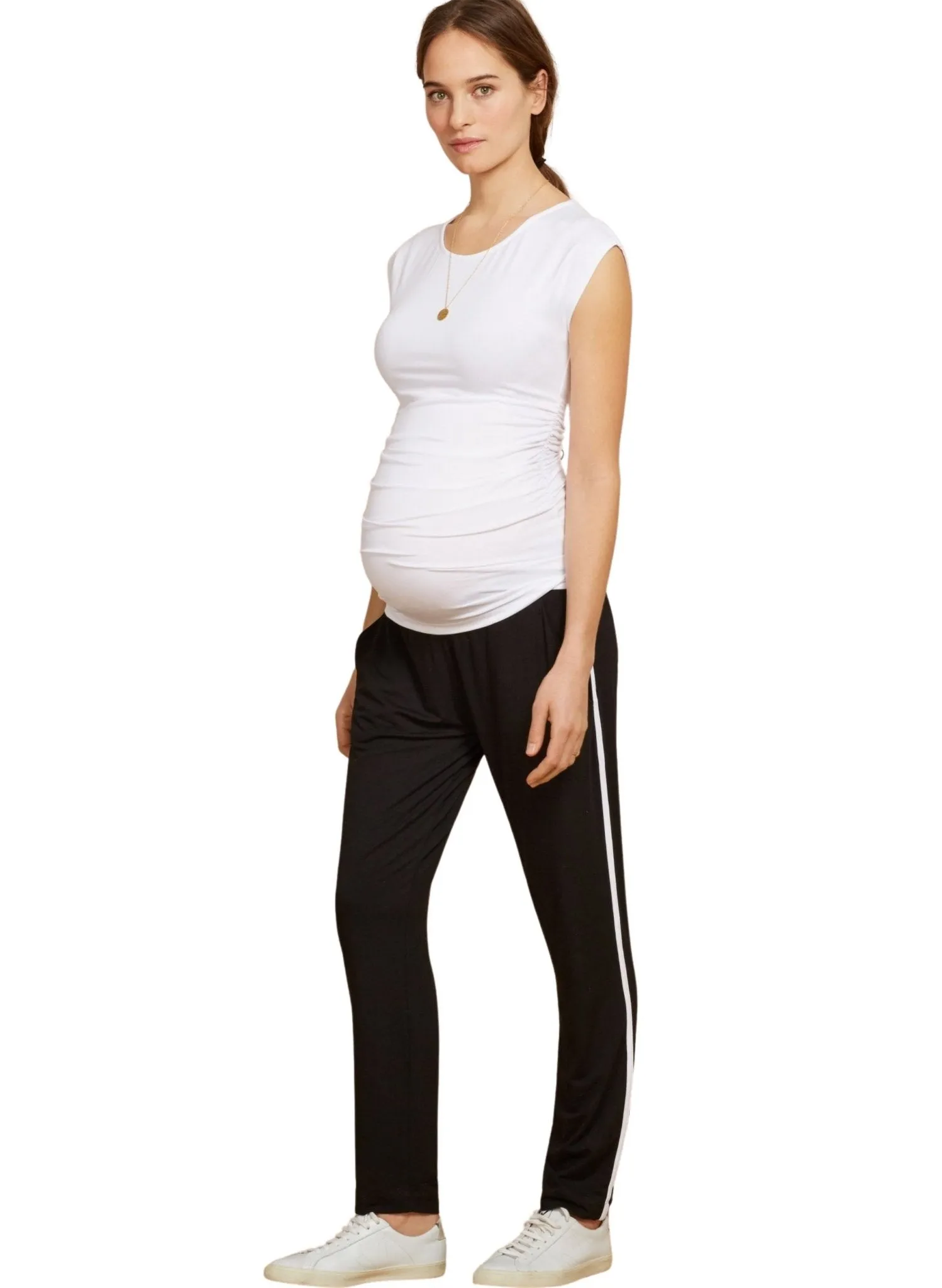 The Maternity Short Sleeve Top - White