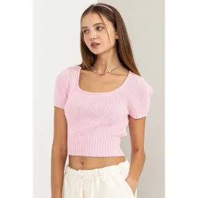 Trendiest Babe Short Sleeve Sweater Top