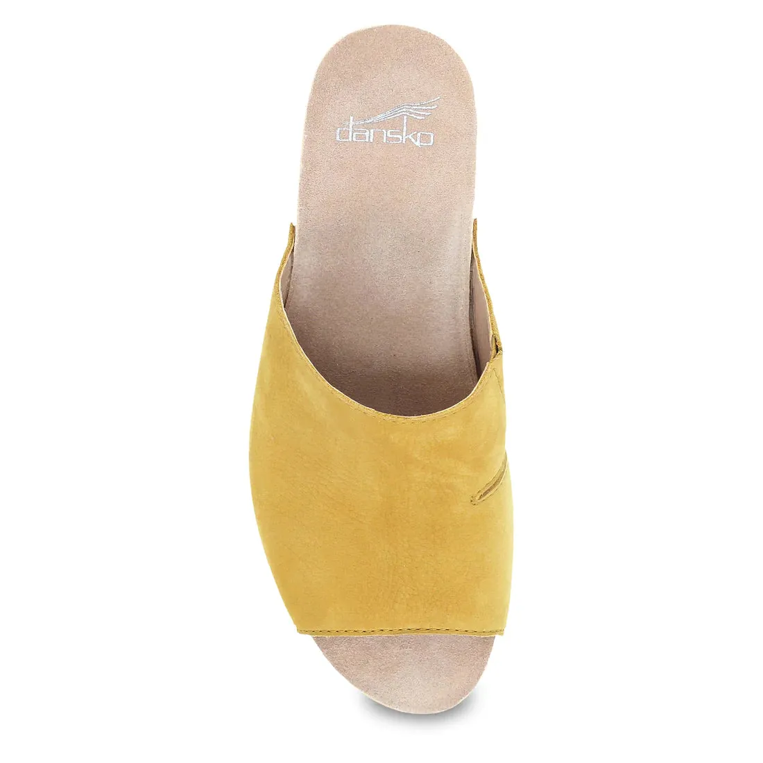Women's Dansko Tandi Color: Yellow Milled Nubuck Sandal